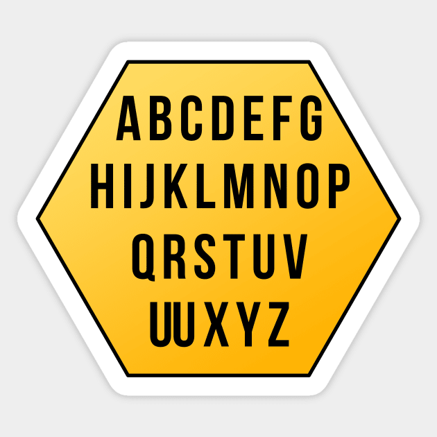 Back to the ABCs, Double U Sticker by StillInBeta